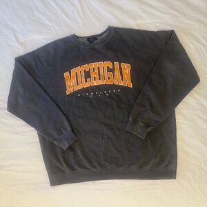Michigan Varisty Style Crewneck